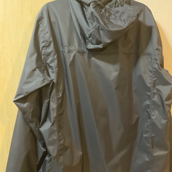 Adult Large Columbia Windbreaker Weatherproof Rain Slicker Hoodie Jacket- Zipper - Picture 7 of 7